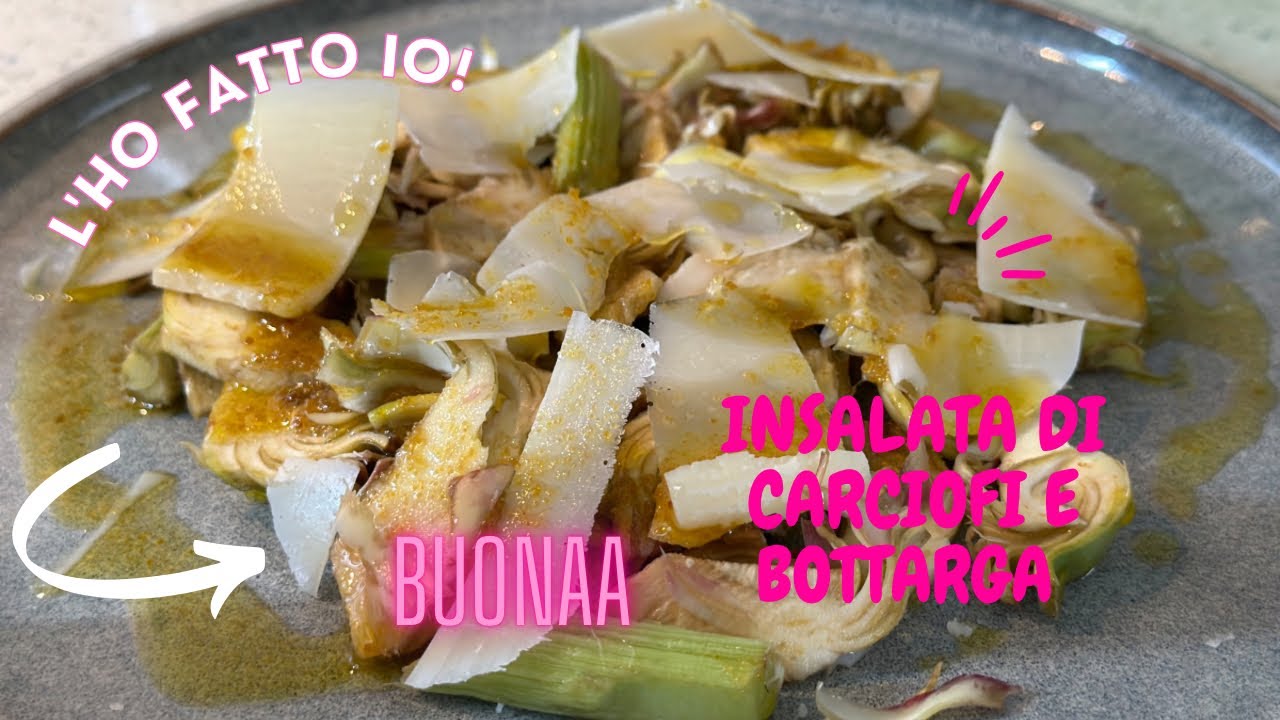 Insalata di carciofi e bottarga