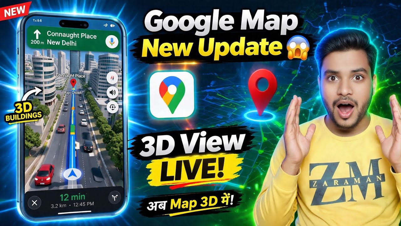 google map new update 2026| google map 3d new update| google map 3d view in android| google map
