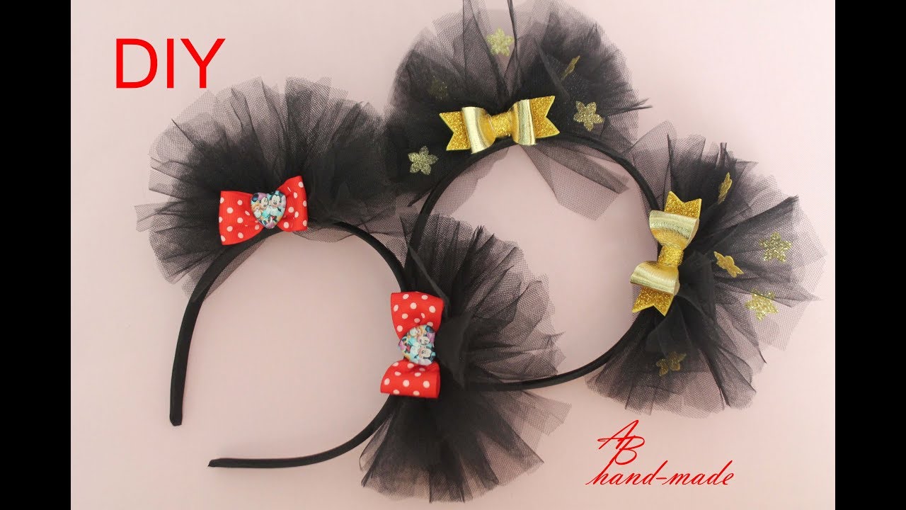 Ушки Минни маус /DIY Minnie Mouse ears.
