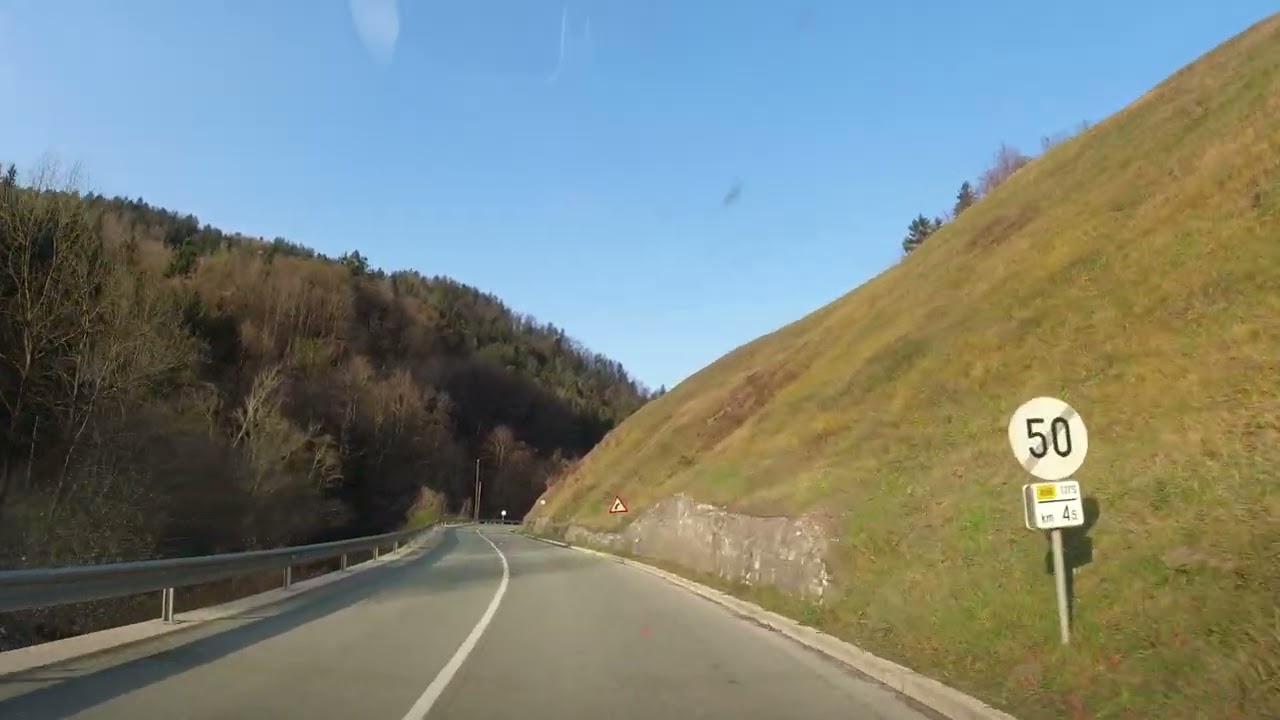 Scenic Drive in Poljane Valley - Beautiful Slovenian Roads