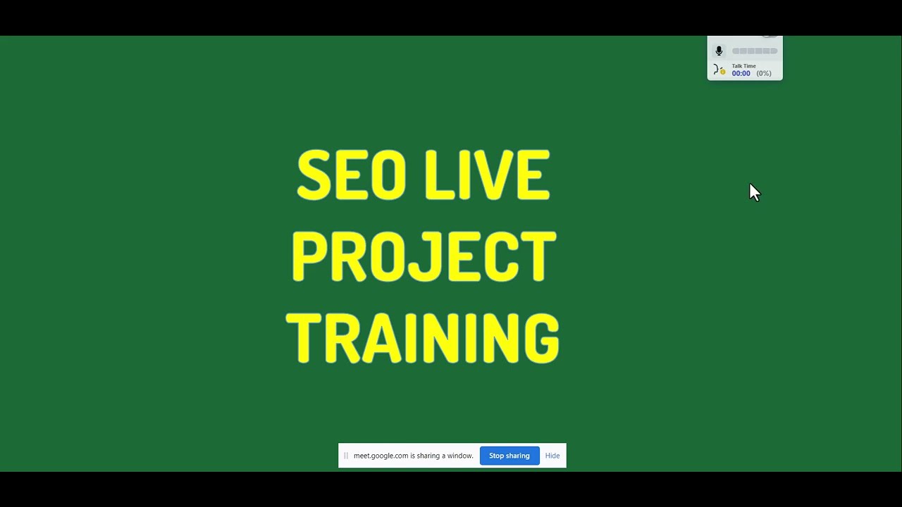 SEO live Project  Training Program Demo || SEO Internship || SEO for Beginners