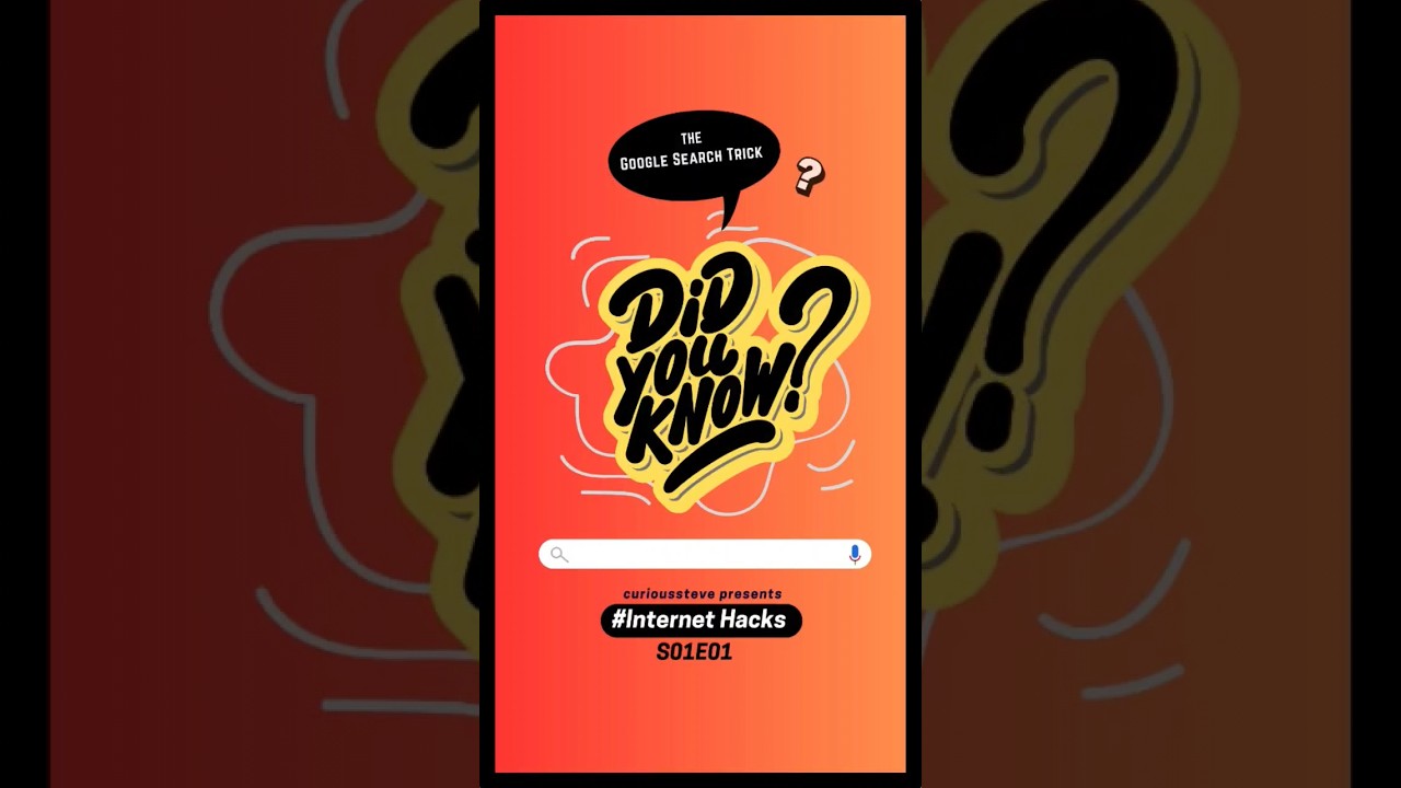 The #googlesearch trick (#internethacks S01E1) #web #google #tricks #trending #tech #technology