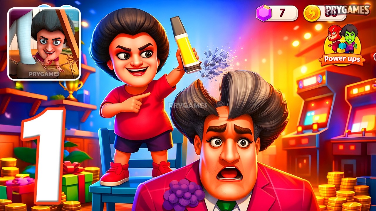Scary Little Prankster - Прохождение игры, часть 1 - Scary Little Pranks On Miss T (Android, iOS)