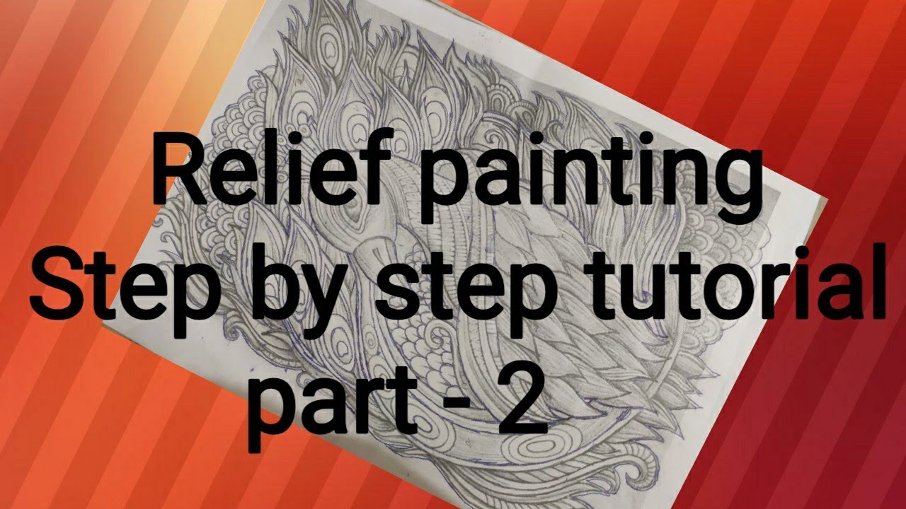 Relief painting step by step tutorial#Coning work painting#Art and craft