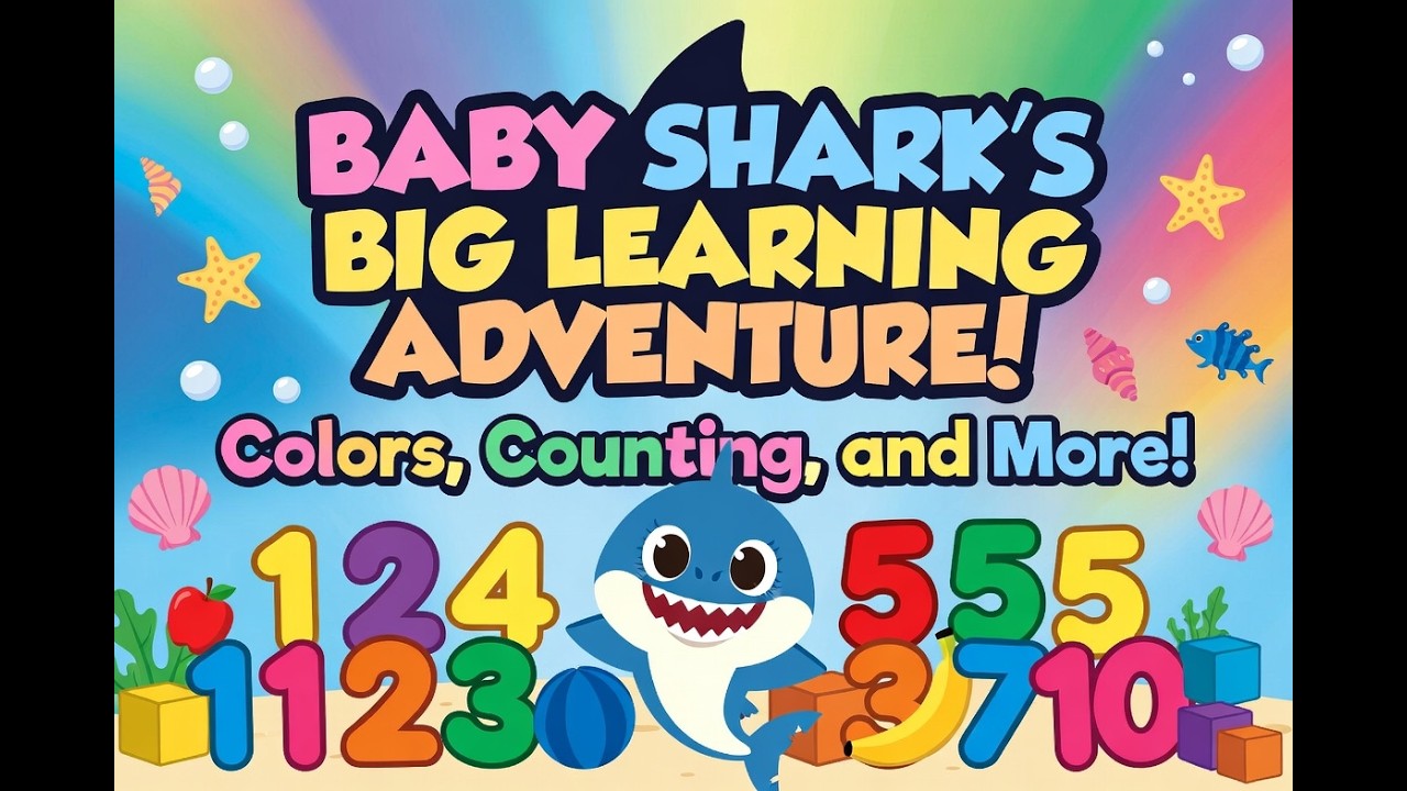 Baby Shark's Big Learning Adventure! Colors, Counting, and More! 🦈