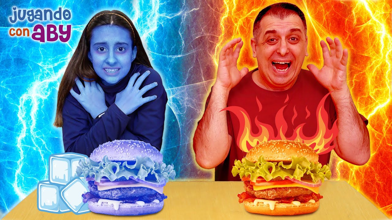 COMIDA CALIENTE vs FRÍA challenge | ABY