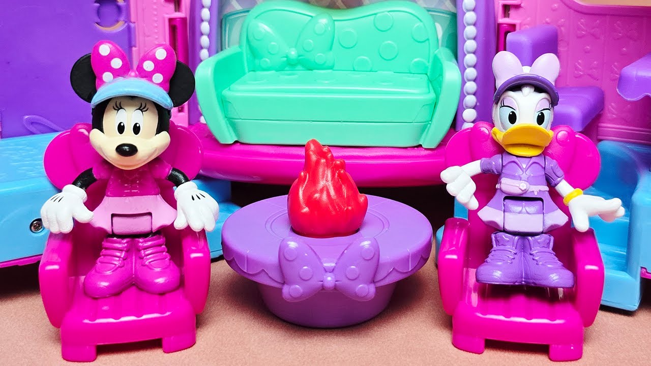Disney Minnie Mouse Luxury Motorhome Set Satisfying with Unboxing Compilation Toys ASMR 