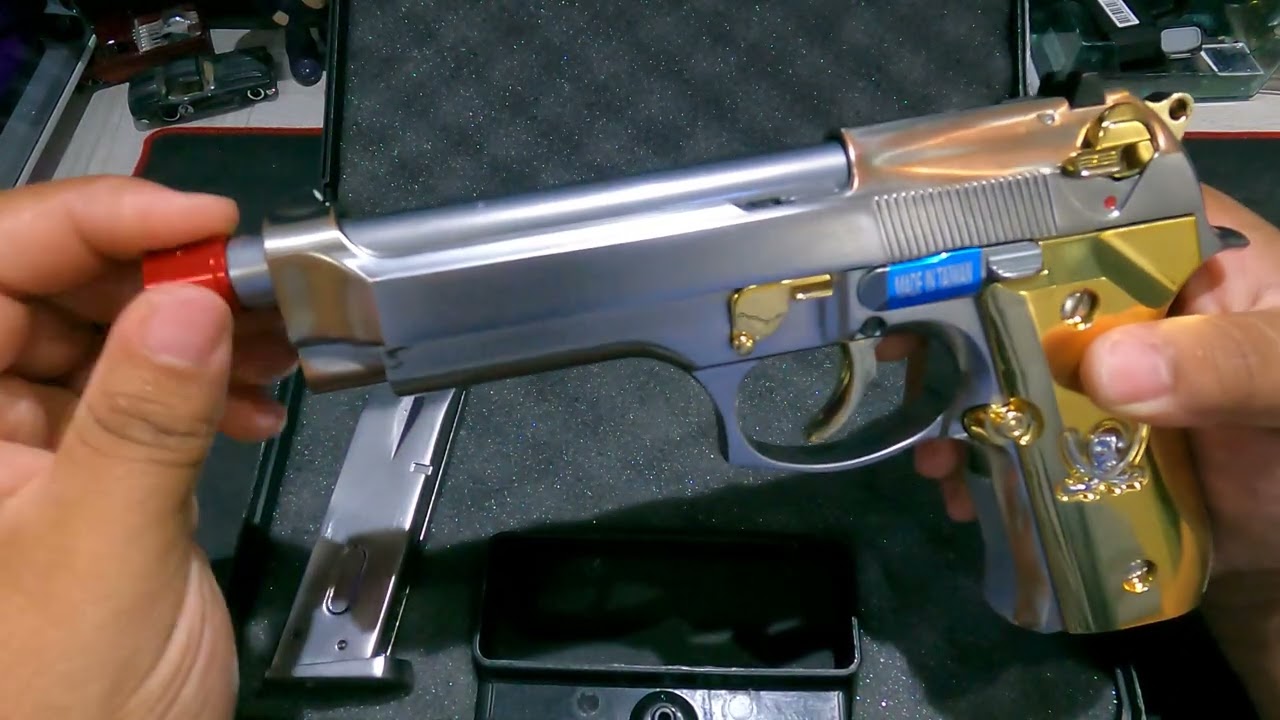 M92 GBB Gold Edition #Airsoft Full metal 