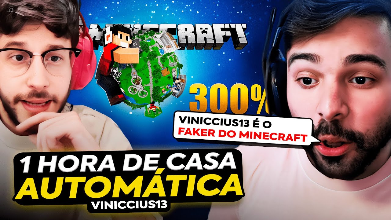 🚨 MINERVA E GREVTHAR REAGEM: VINICCIUS13 - 1 HORA DE CASA AUTOMÁTICA #300 pt.2