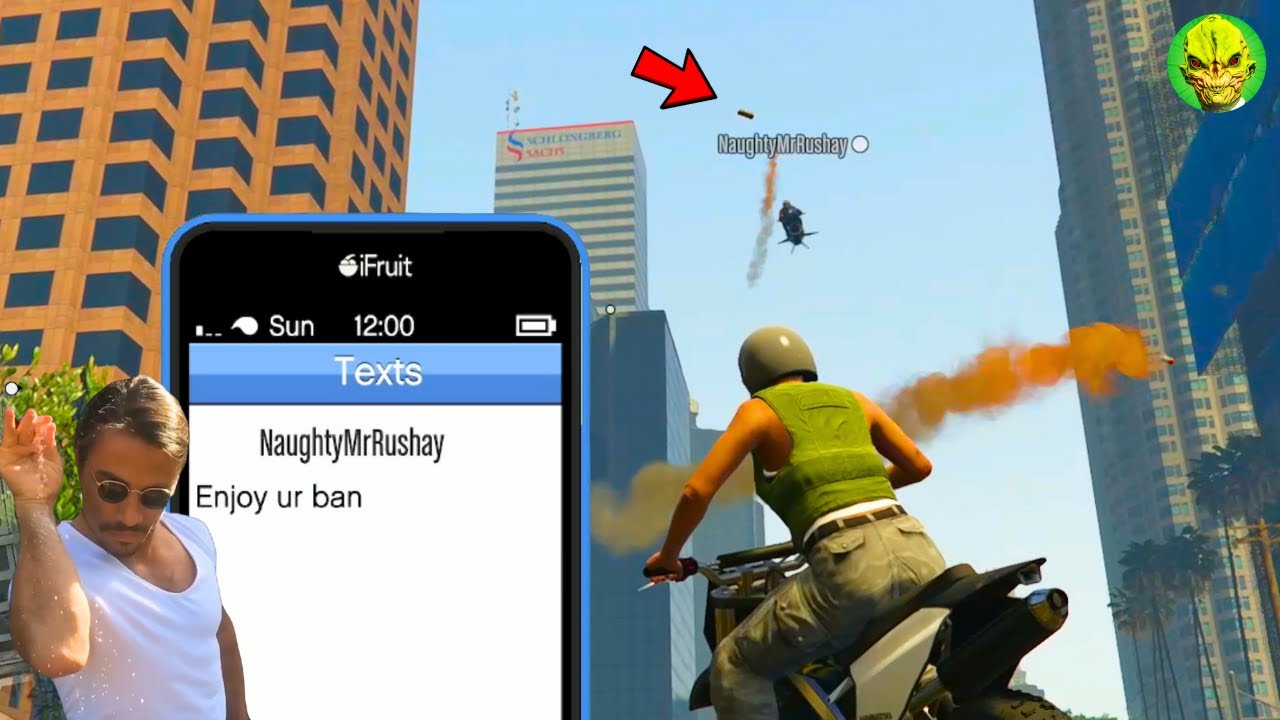 Извлечение соли из ЧИТЕРОВ и Гриферов в GTA Online