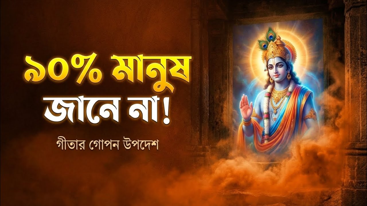 শ্রীকৃষ্ণের গোপন উপদেশ যা ৯০%মানুষ জানে না!GitarGyanBangla @GitarAlo#banglamotivation #bhagavad_gita