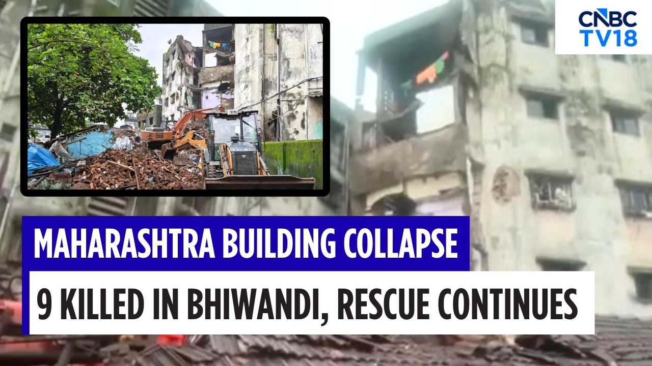 Bhiwandi Building Collapse: 9 Dead, Many Feared Trapped | NDRF Rescue Operation Underway | N18V