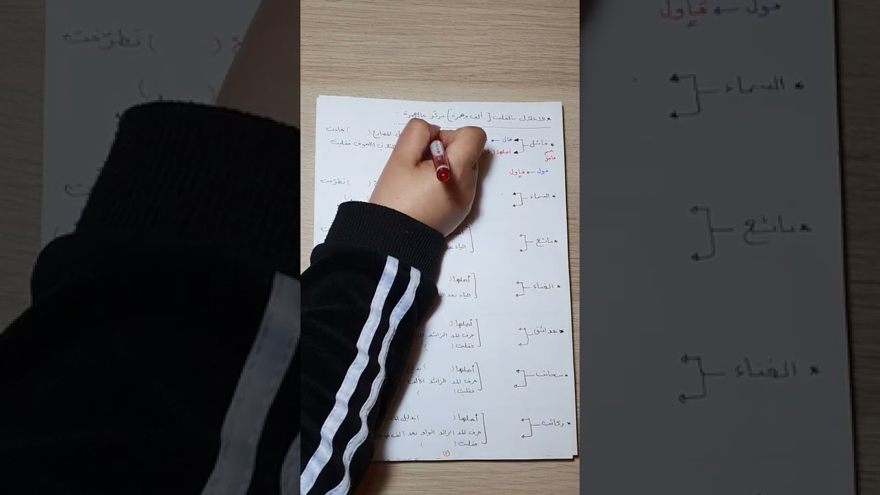 شرح قاعدة الاعلال بالقلب والحذف.. توجيهي أدبي