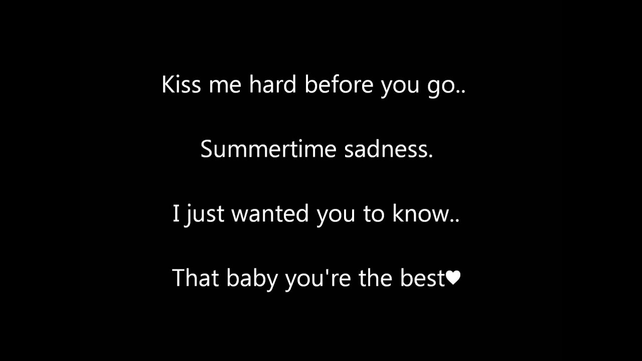 Summertime Sadness cover by Shawn Mendes lyrics