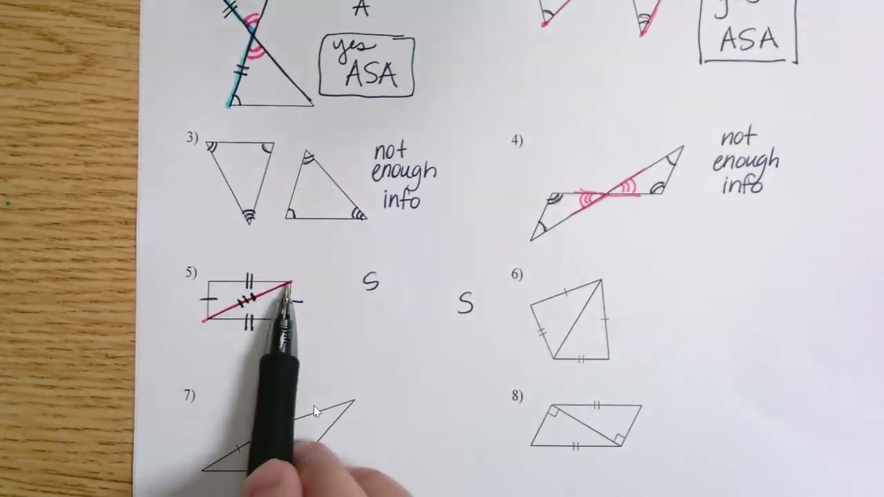 Triangle Congruence Practice