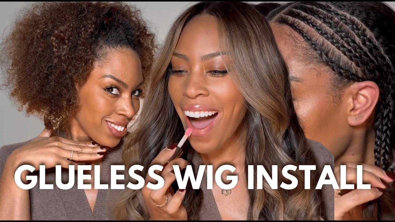 УСТАНОВКА ПАРИКА БЕЗ КЛЕЯ. Клей не нужен, идеальная укладка.