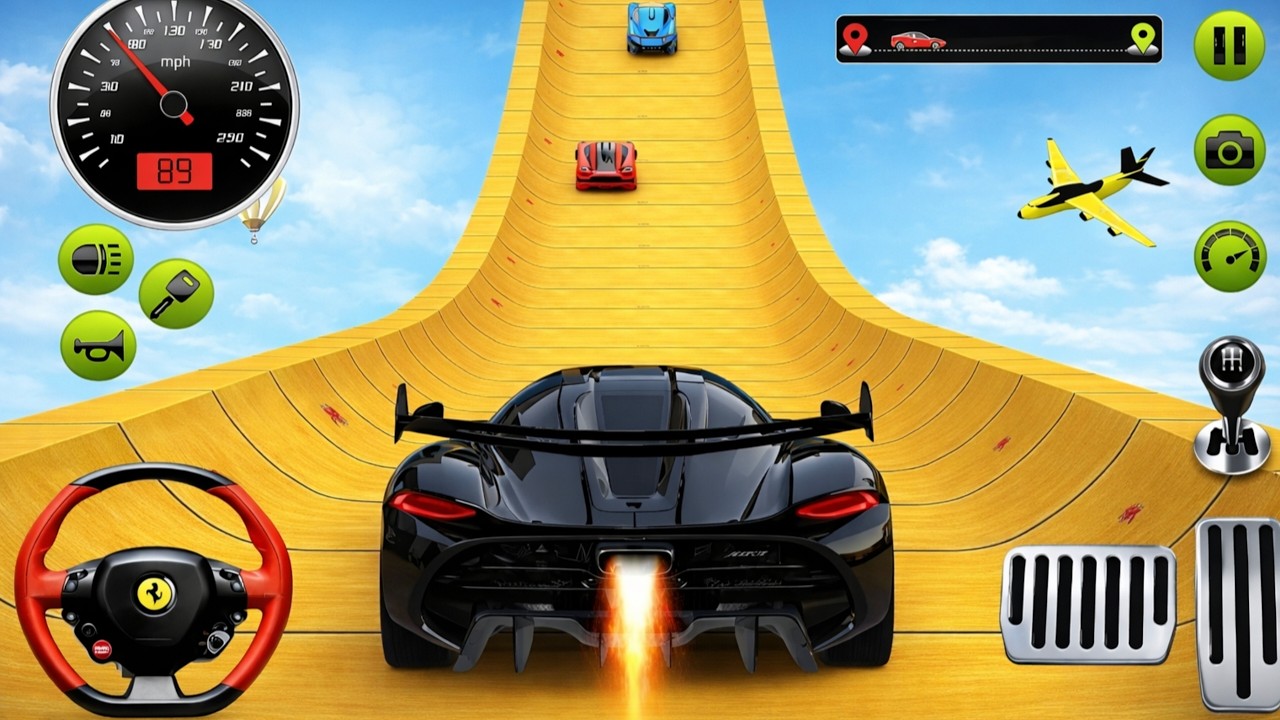 😱🤯GT car stunt master game! Car racing game video! Car games 🎮🎯