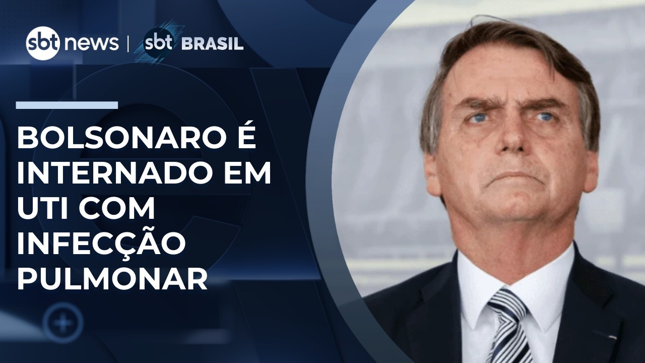 Bolsonaro é internado em UTI com broncopneumonia; não há previsão de alta | #SBTBrasil