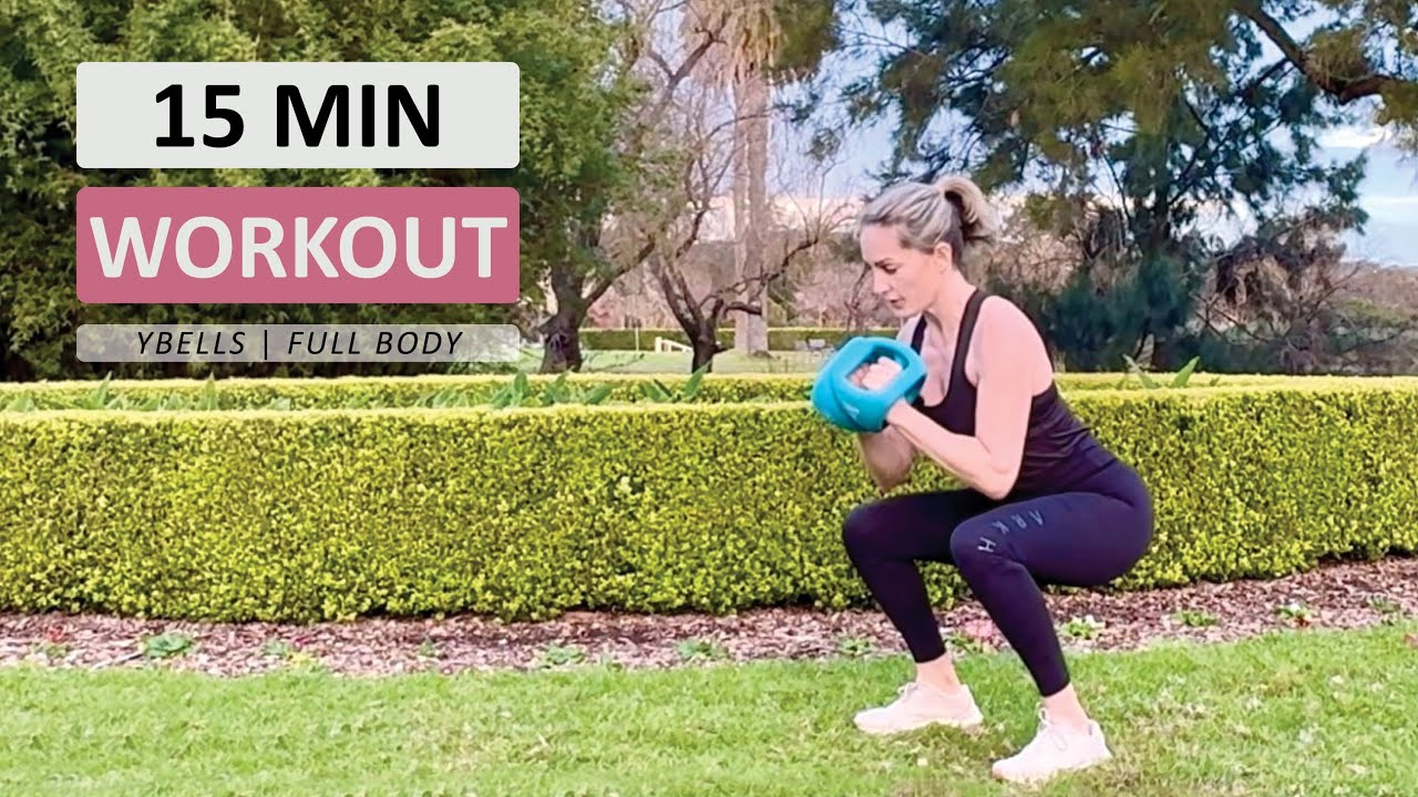 15 Min YBELL Workout Beginners 💪 | Full Body Resistance & Ab Workout