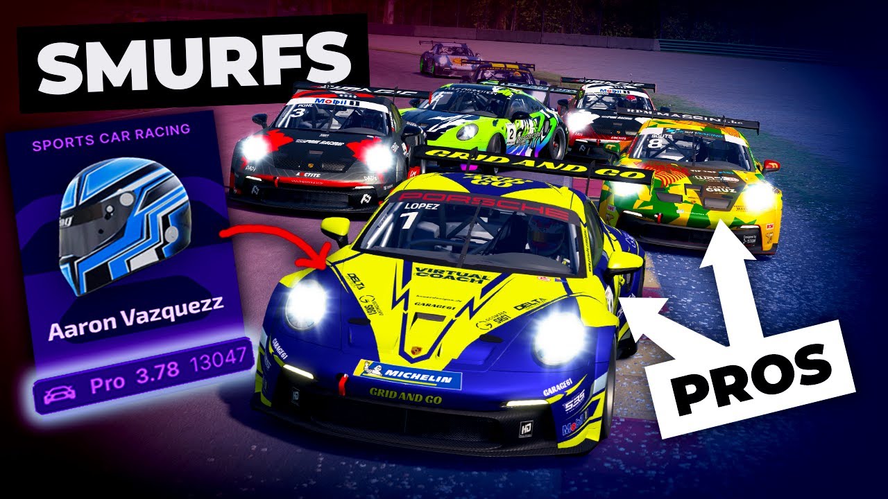 Is smurfing like this okay on iRacing?