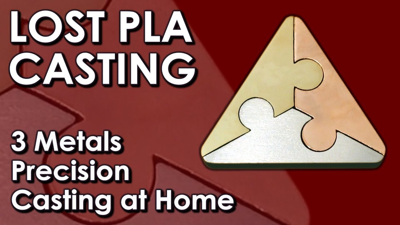 lost pla  PRECISION  casting at home - 3 metal casting challenge with VOGMAN
