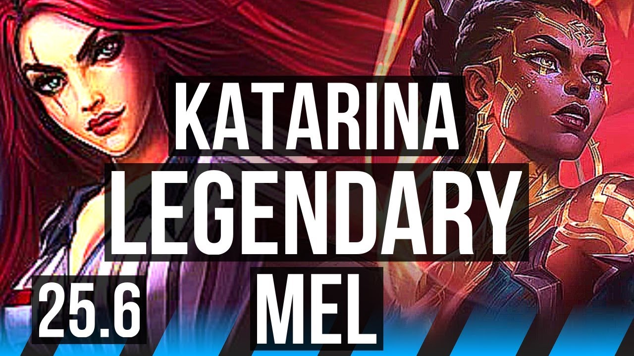 KATARINA vs MEL (MID) | Legendary, 14/3/8 | EUW Master | 25.6