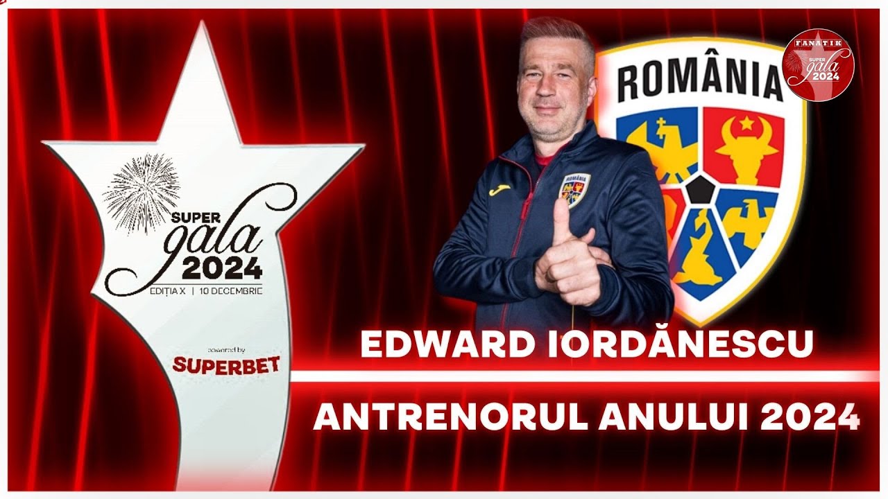 Edi Iordanescu - ANTRENORUL ANULUI: „Premiul are o dubla valoare” | Super Gala Fanatik 2024