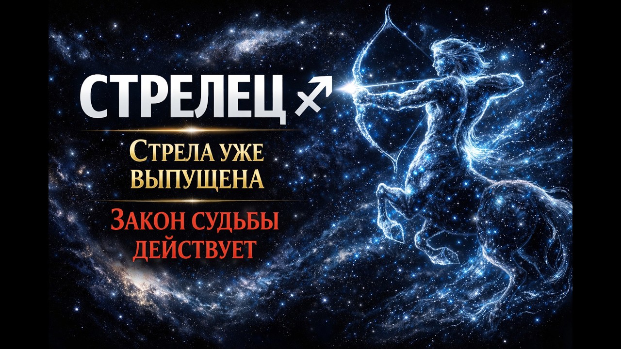 СТРЕЛЕЦ ♐: СТРЕЛА УЖЕ ВЫПУЩЕНА. ЗАКОН СУДЬБЫ НАЧАЛ ДЕЙСТВОВАТЬ