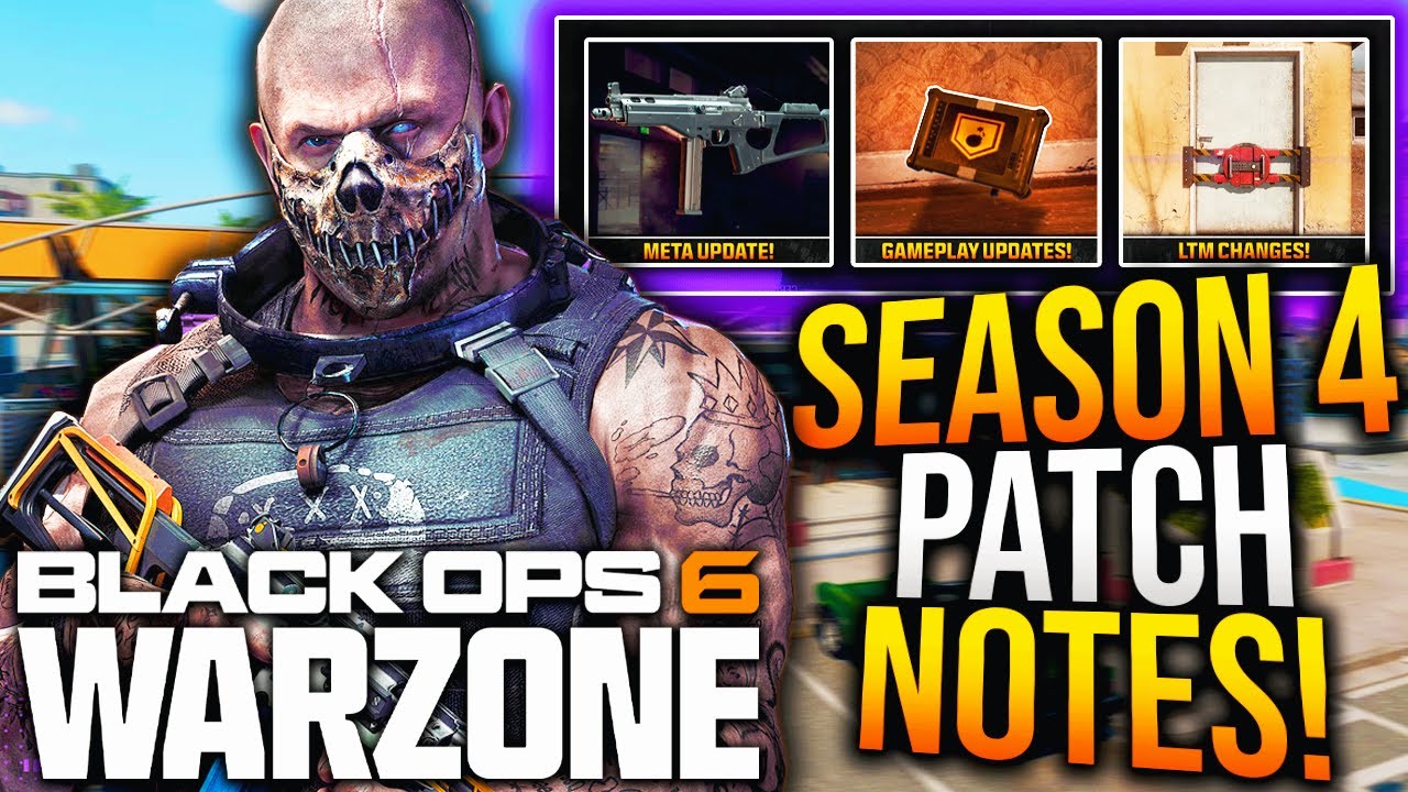 WARZONE: Full SEASON 4 UPDATE PATCH NOTES! New META UPDATE, Gameplay Changes, & More! (1.74 Update)