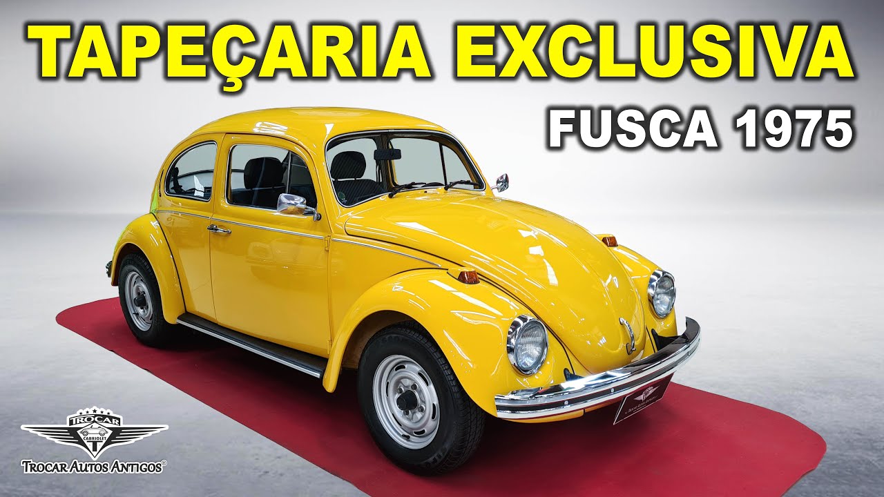 APAIXONANTE VW FUSCA AMARELO 1975 - único dono! Conforto, Modernidade e Revitalização completa!