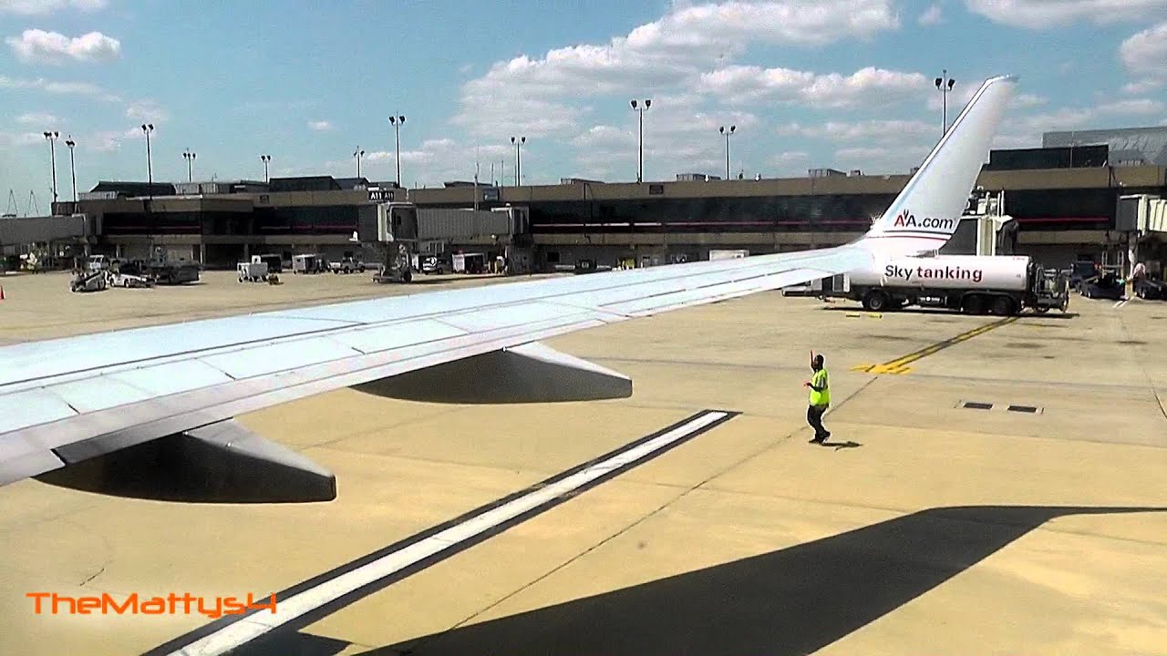 American Airlines 737-800 Taxi and Takeoff Philadelphia Intl Airport