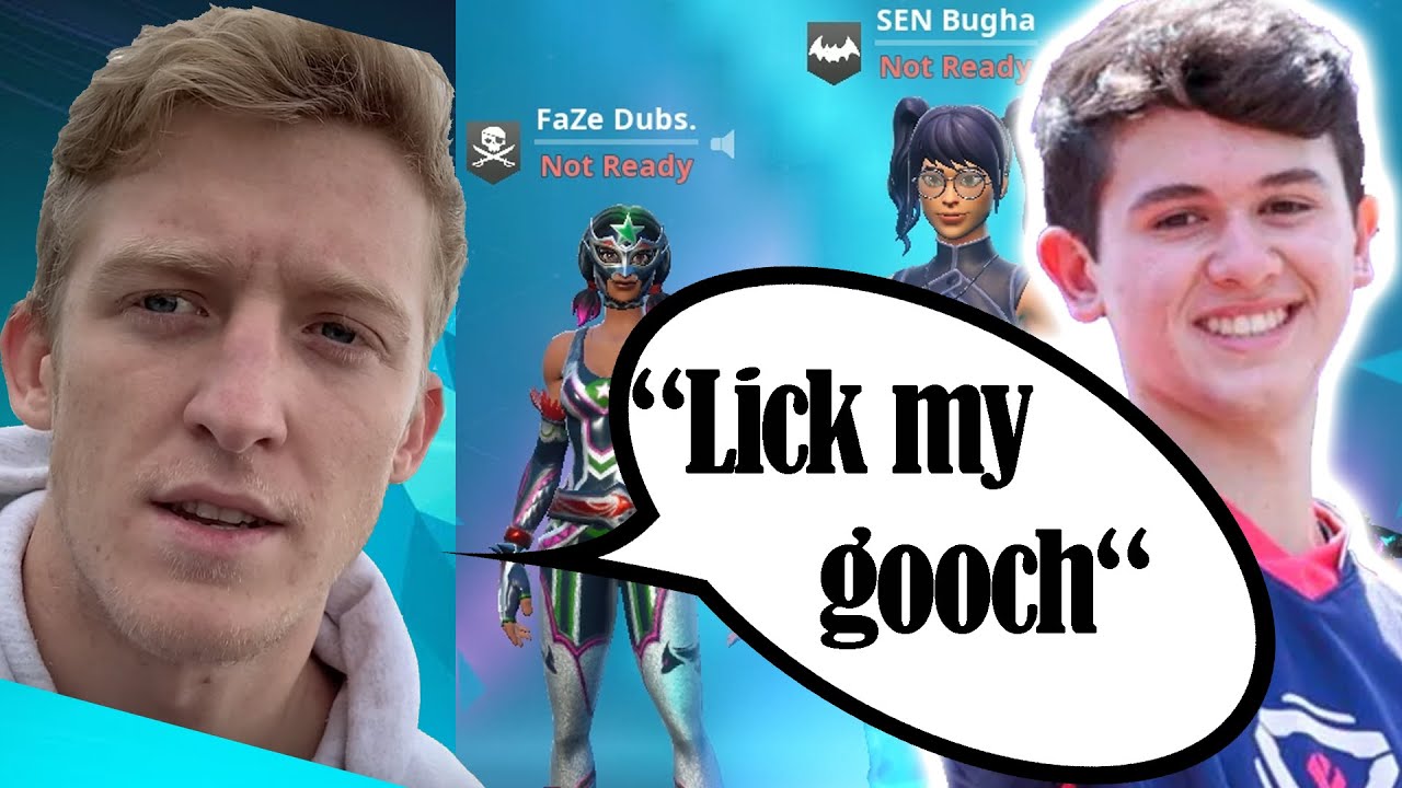 Tfue 3v1's Bugha, Dubs, and Bizzle with reaction clip for Buhga. Bugha stream sniping!