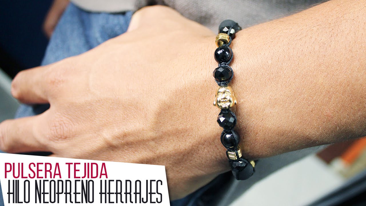 Pulsera para HOMBRE TEJIDA❤️ con Herrajes Neopreno