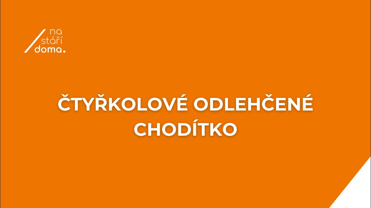 Čtyřkolové odlehčené chodítko