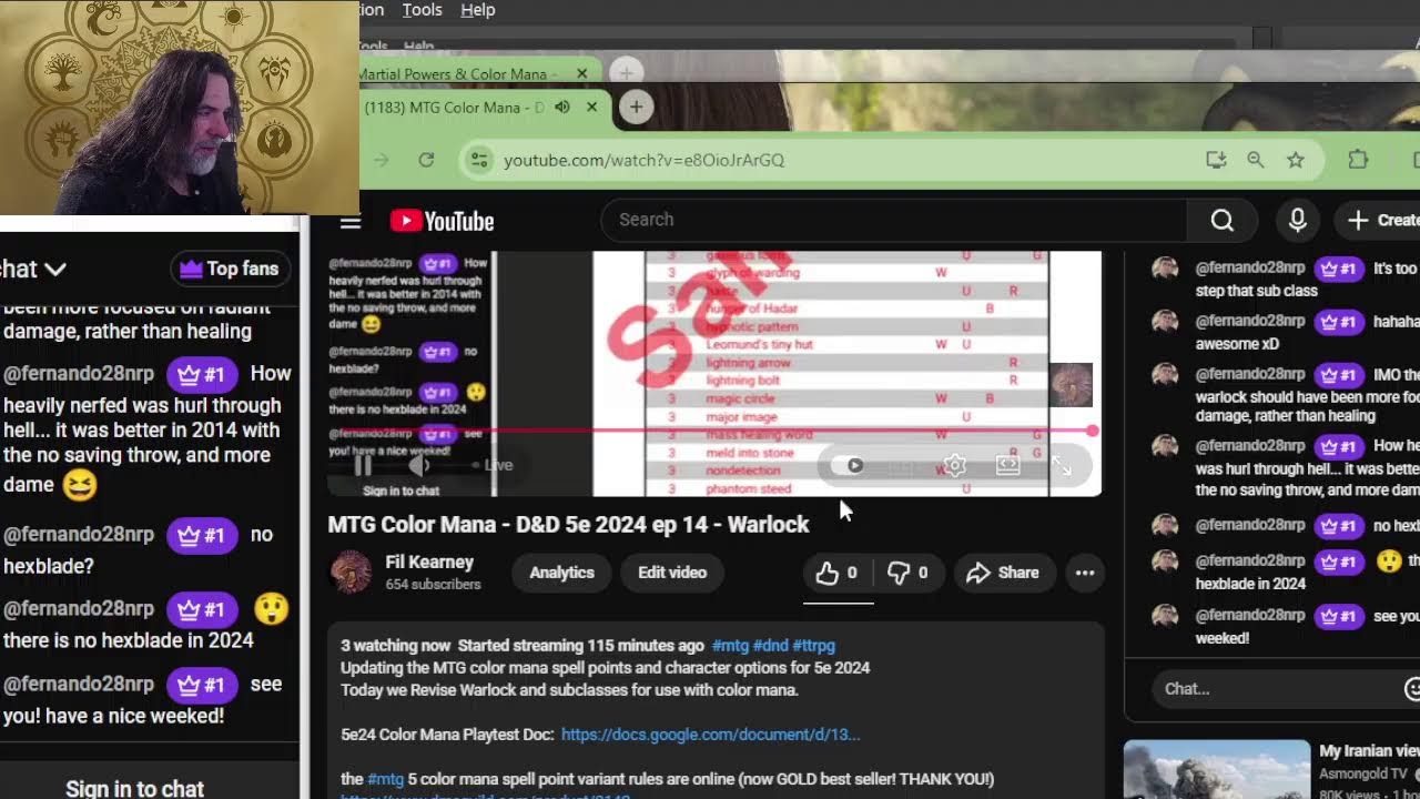 MTG Color Mana - D&D 5e 2024 ep 14 - Warlock