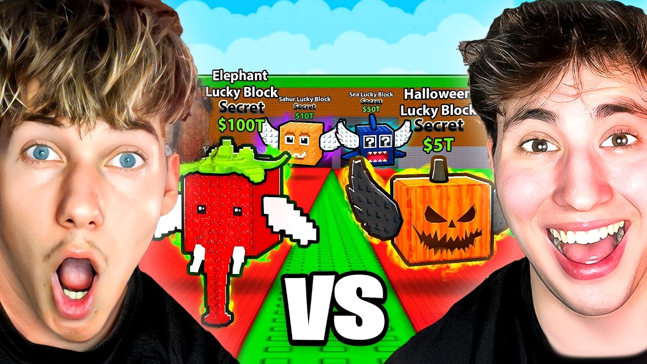 Nagyon Durva Lucky Block Párbaj Noel Ellen! 😱 (Steal A Brainrot)