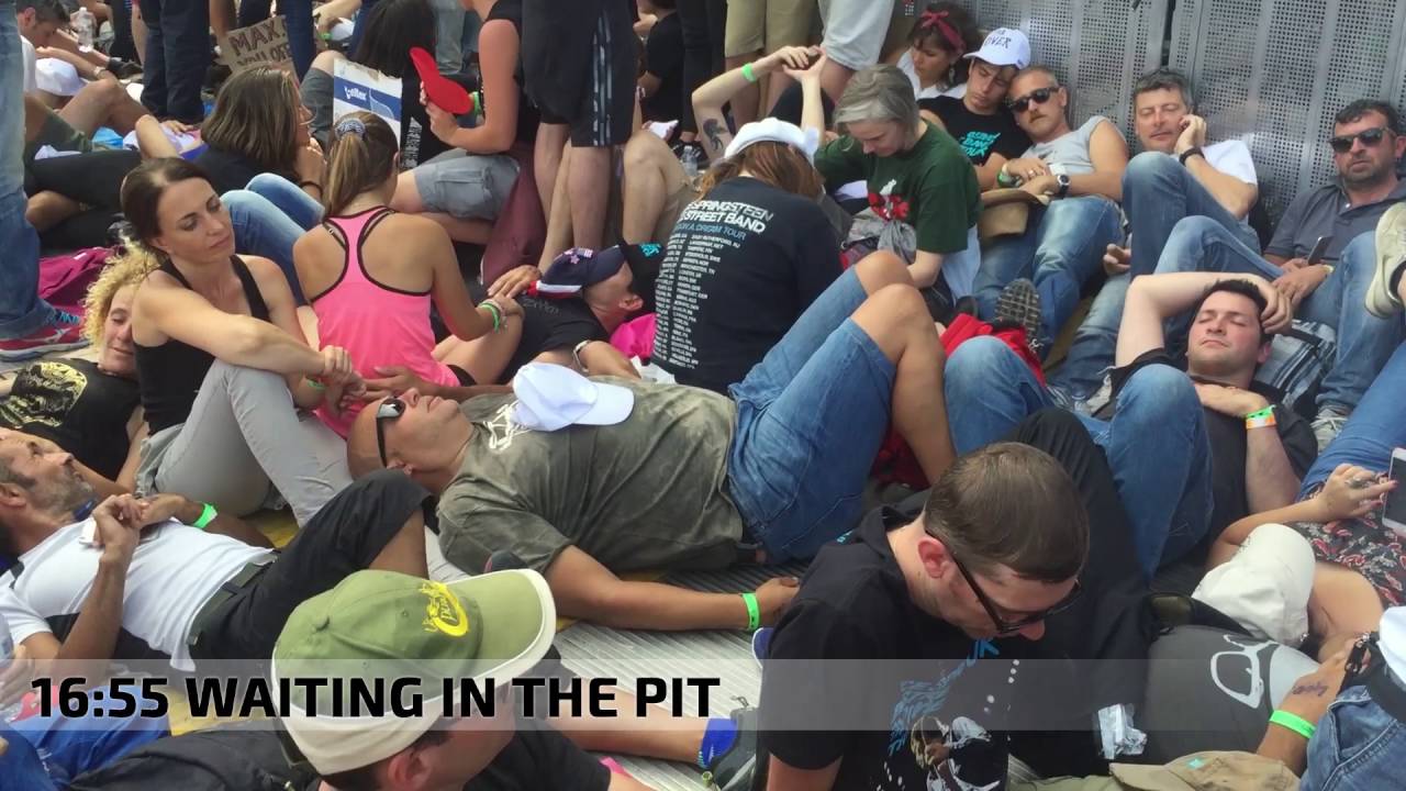 Roll Call for the pit Bruce Springsteen and the E-street Band -  Rivertour Rome, 16th of july 2016