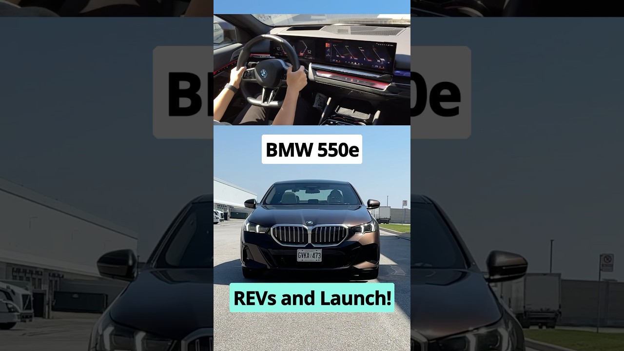 Guess the 0-60 Time for this 2025 BMW 550e xDrive #performance #launch #sendit