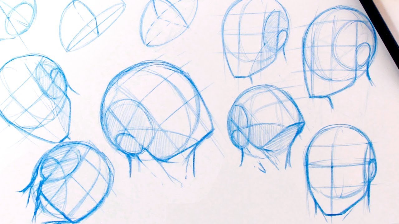 How to Draw Basic Head Structure - Traditional Media |#2