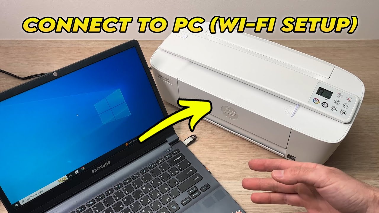 Connect PC Computer to HP Deskjet 3700 Series Printer Over Wi-Fi FULL SETUP