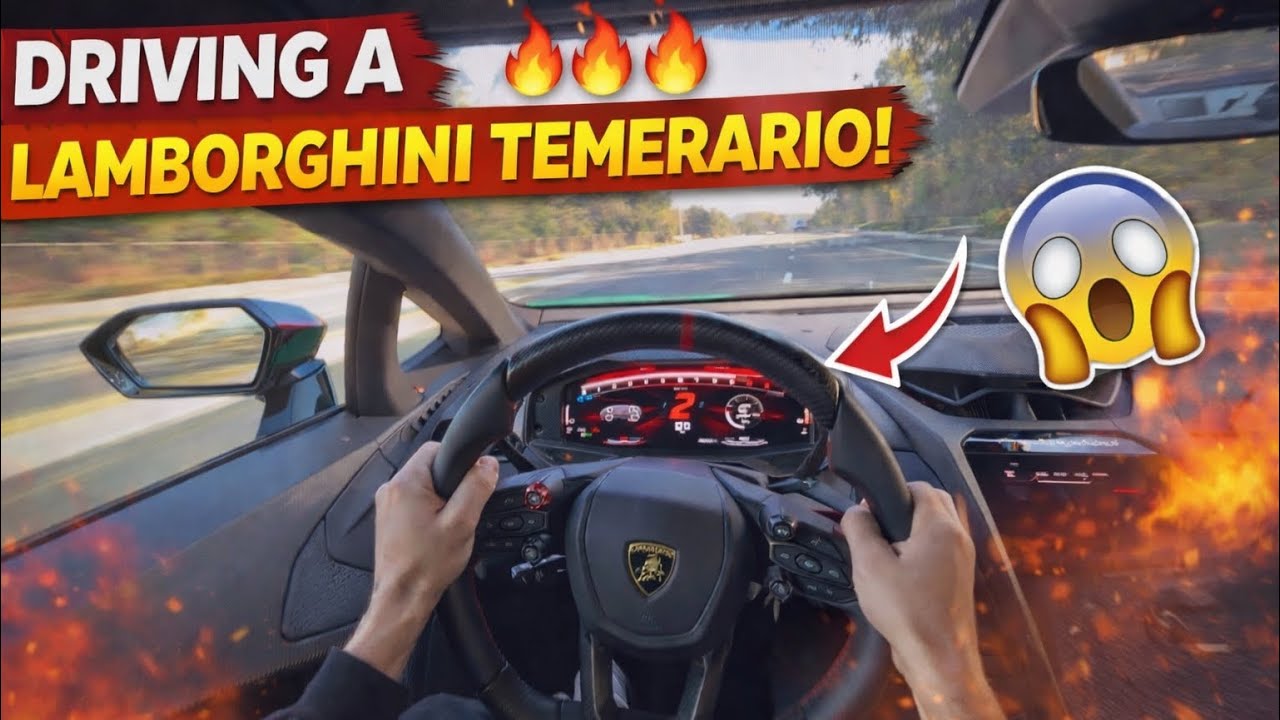 POV Lamborghini Temerario 10,000 RPM Drive RAW SOUND ! 