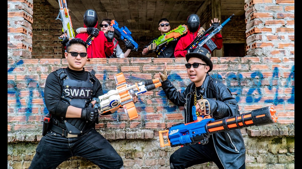 Игра LTT ​​Nerf War: Легендарное оружие Nerf. SEAL X сражается с Мистером Зеро, чтобы спасти свои...
