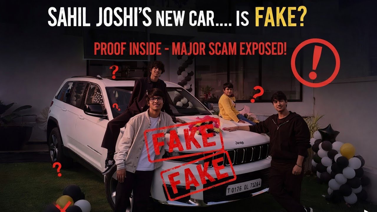 Sahil Joshi Ki New Car FAKE Hai? 😜🚗 | Sach Ya Sirf Mazak? 😂