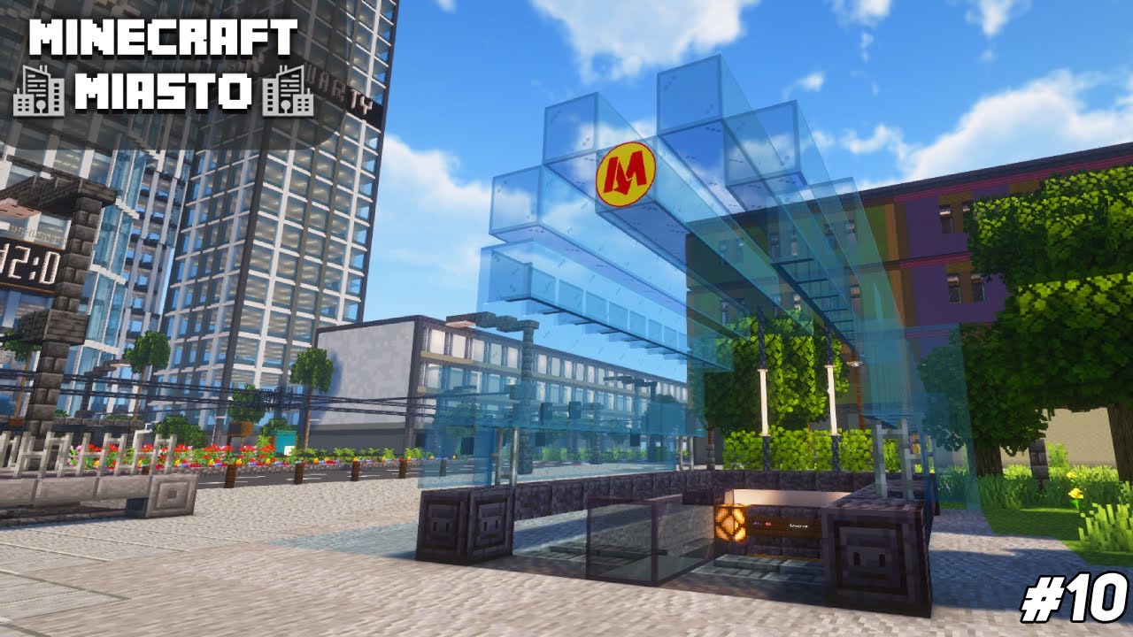 🚇 ZBUDOWAŁEM METRO W MINECRAFT MIEŚCIE | Update #10