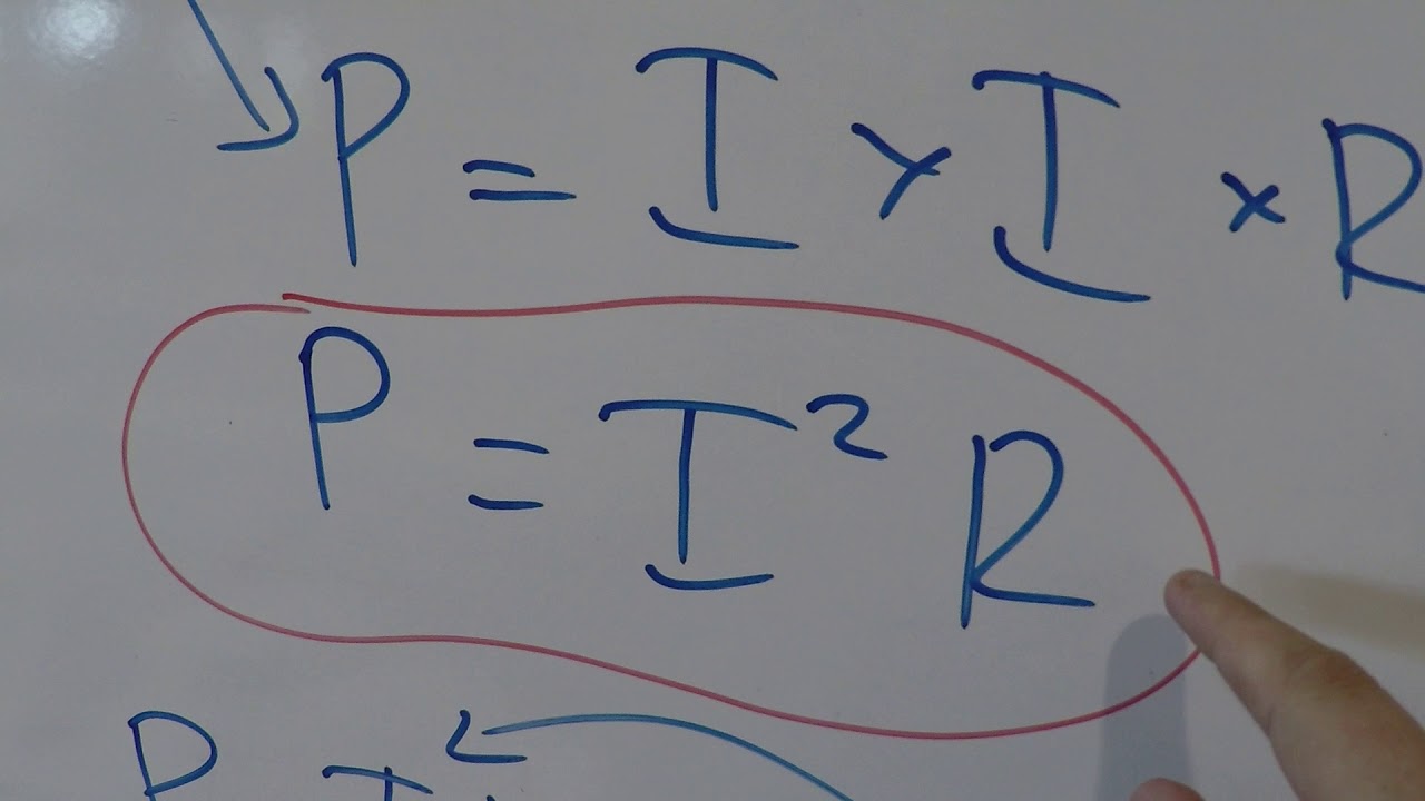 A level Physics - P = IV and V = IR