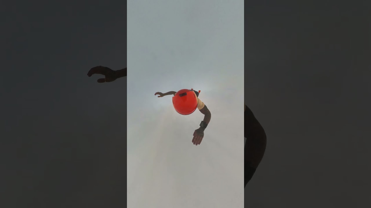 Skydiving Through a Rain Cloud