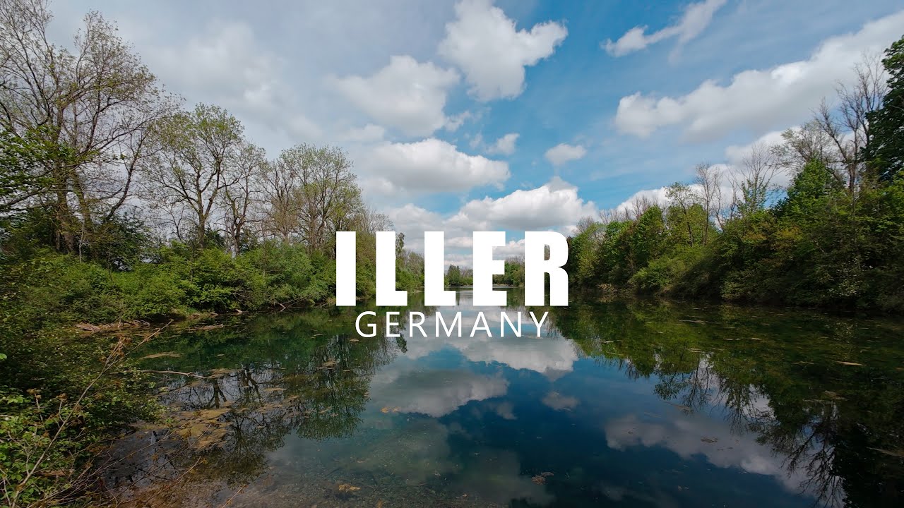 Virtual walk along Iller Germany | Unedited