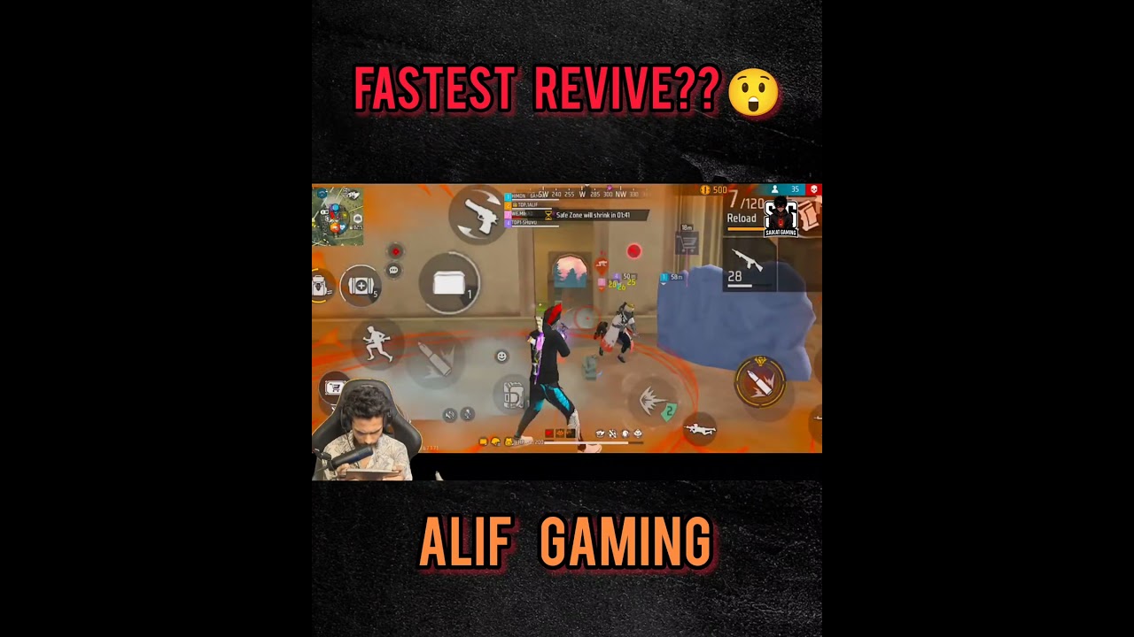 World Fastest Revive from Alif Gaming 🔥🔥What a revive!💥 #ff #alifgaming #top1alif #raadvaiyt #bdtop1