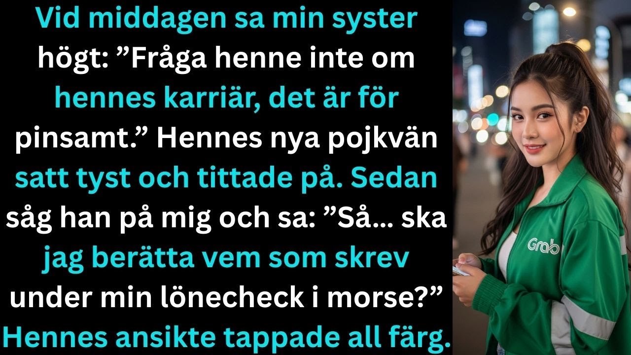 Vid middagen sa min syster högt: ”Fråga henne inte om hennes karriär — det är för pinsamt