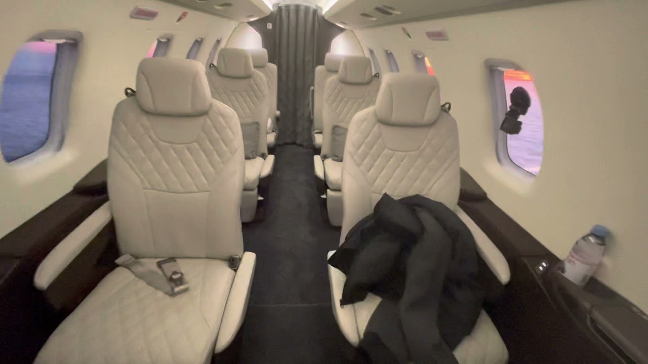 Pilatus PC-24 inflight to Hamburg Cabin Pilatus PC-24